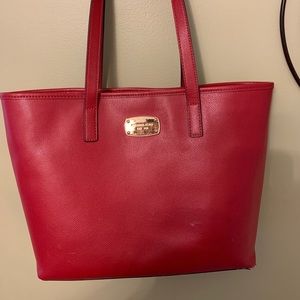 Authentic Michael Kors Red Handbag and Wallet